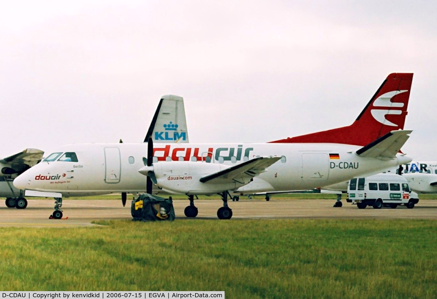 D-CDAU, 1989 Saab 340B C/N 340B-168, Visitor to RIAT.