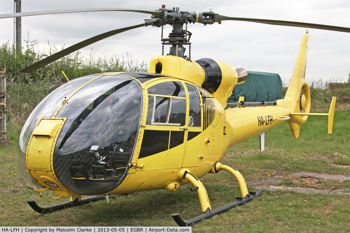 HA-LFH, 1979 Aerospatiale SA-342J Gazelle C/N 1775, SA-342J Gazelle at The Real Aeroplane Company's May-hem Fly-In, Breighton Airfield, May 5th 2013.