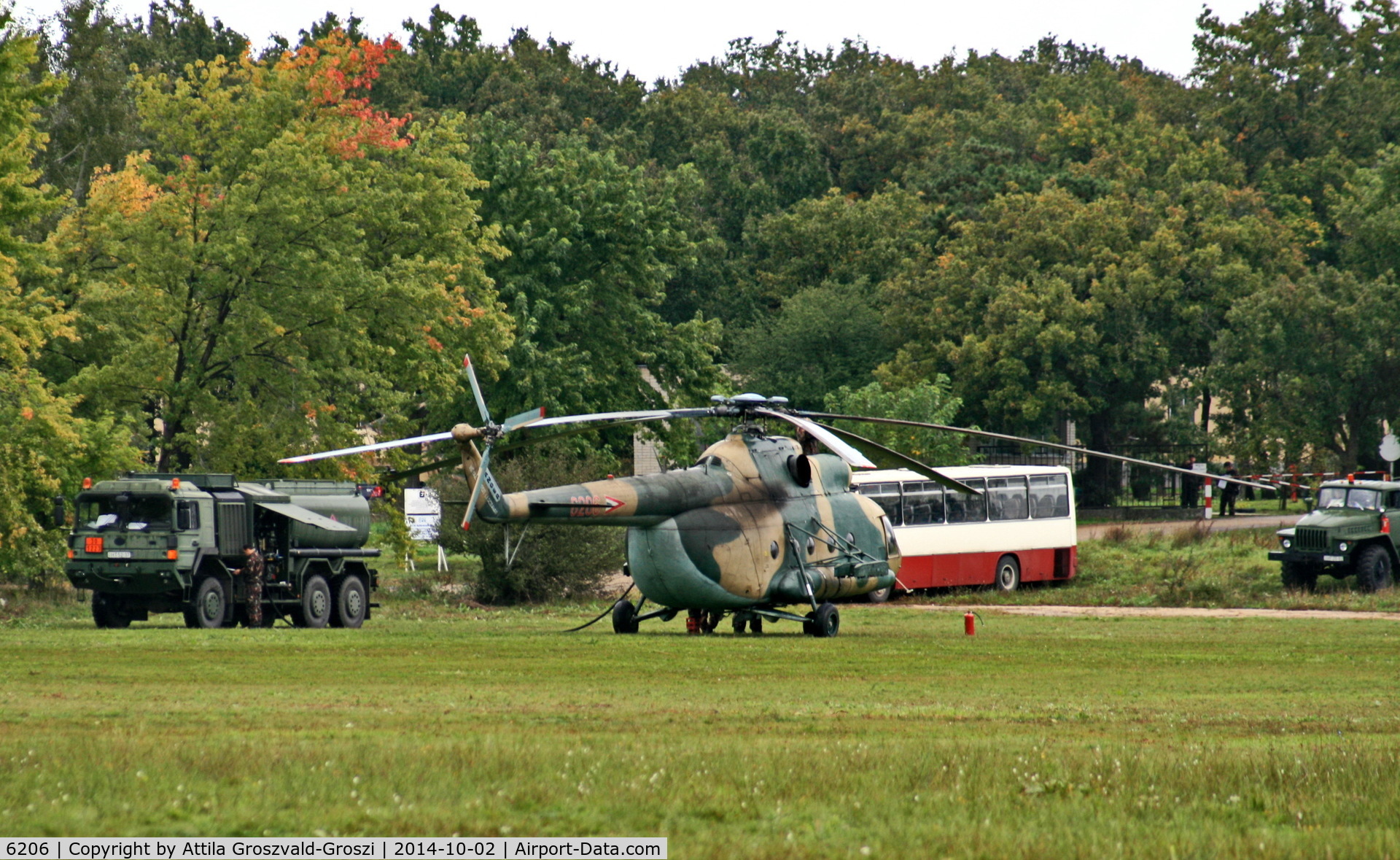 6206, 1979 Mil Mi-8T Hip C/N 226206, Veszprém-Jutas újmajor, Hungarian airforce training base