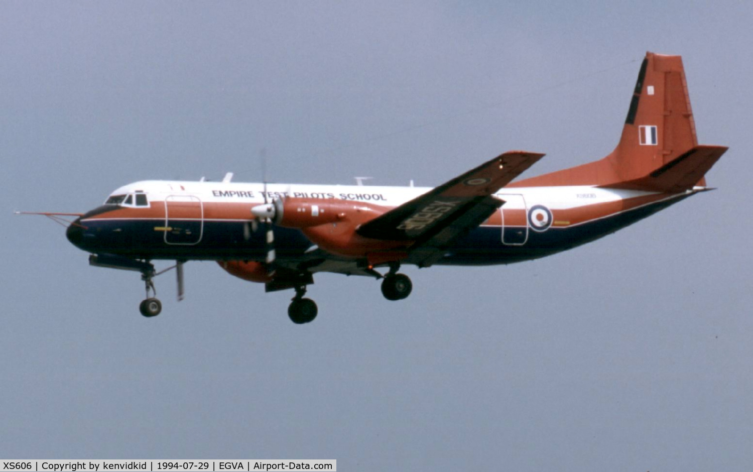 XS606, 1966 Hawker Siddeley HS-780 Andover C1 C/N Set 13/BN1, ETPS arriving for RIAT.