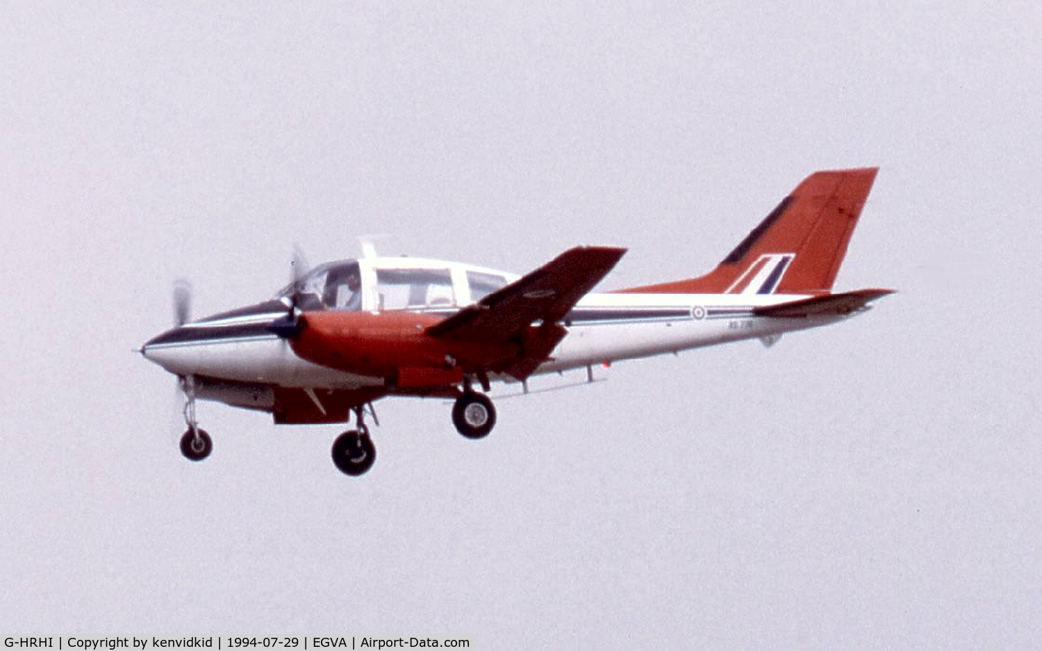 G-HRHI, 1965 Beagle B-206R Basset CC.1 C/N B014, G-HRHI arriving at RIAT.
