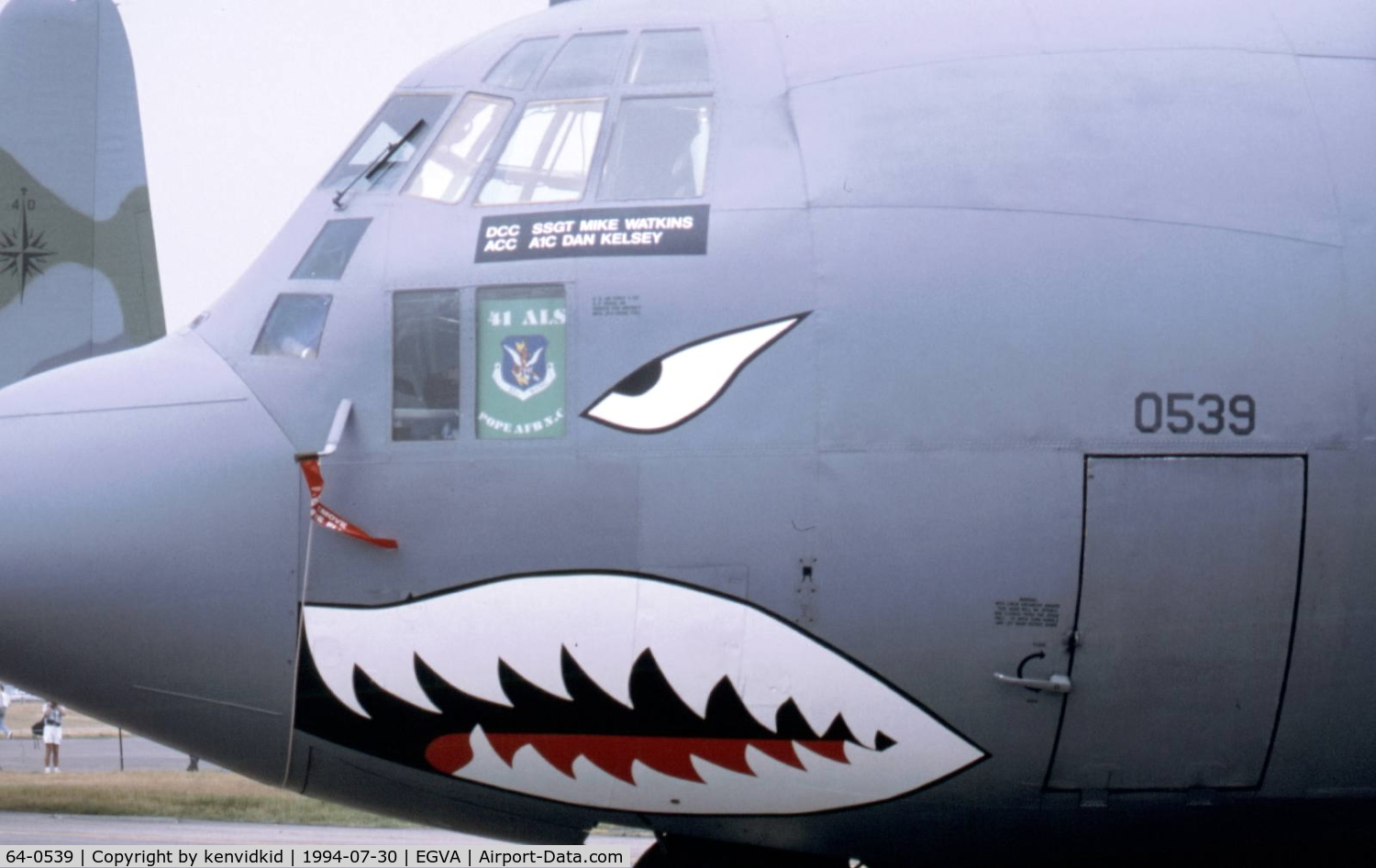 64-0539, 1964 Lockheed C-130E Hercules C/N 382-4029, US Air Force on static display at RIAT.