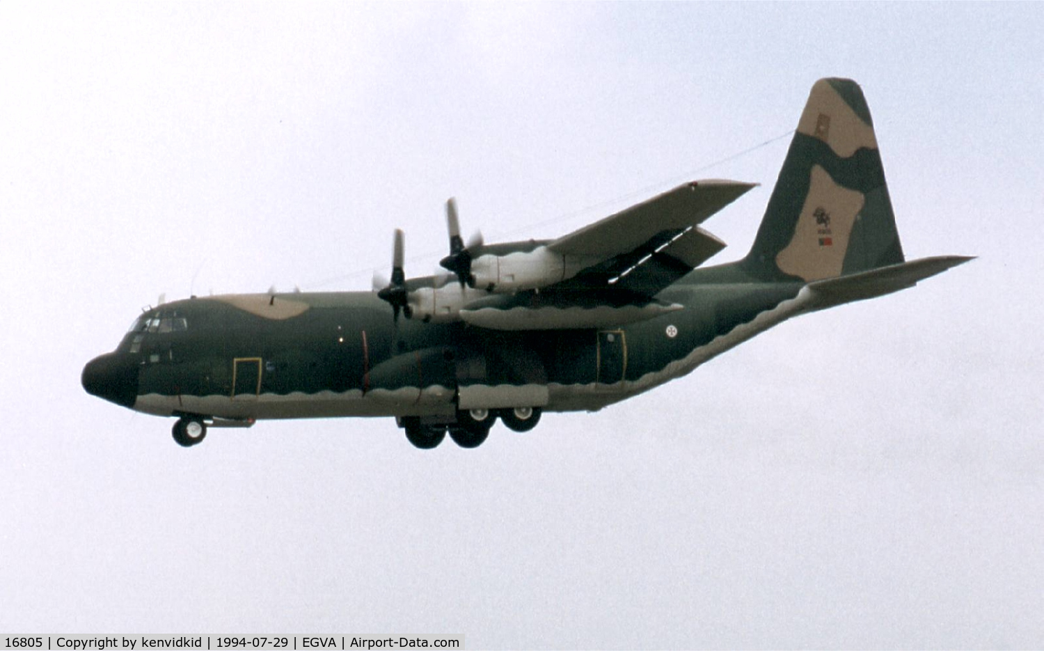 16805, 1978 Lockheed C-130H-30 Hercules C/N 382C-73D  (4778), Portuguese Air Force arriving for RIAT.