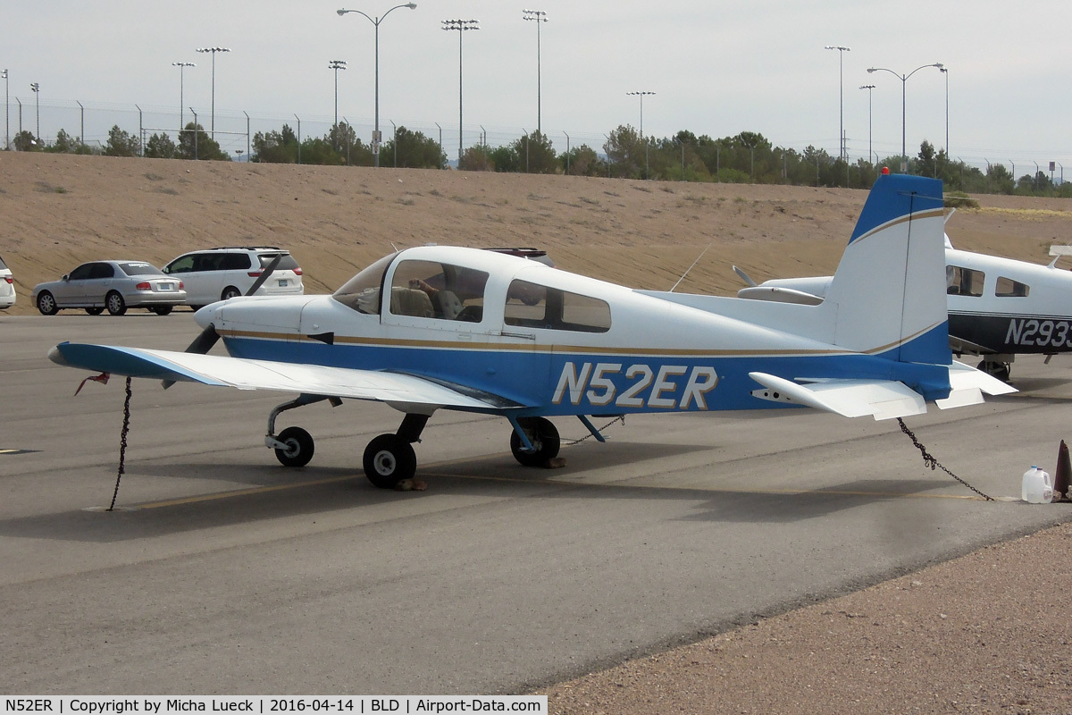 N52ER, 1979 Gulfstream American Corp AA-5B C/N AA5B1095, At Boulder City