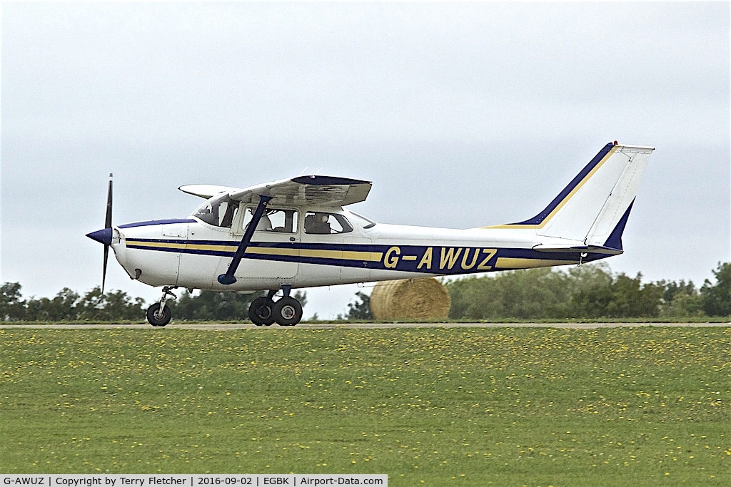 G-AWUZ, 1968 Reims F172H Skyhawk C/N 0587, At 2016 LAA Rally at Sywell