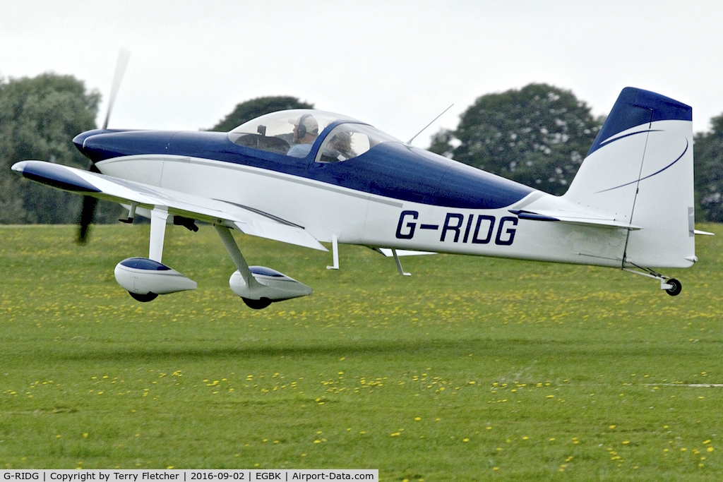 G-RIDG, 2006 Vans RV-7 C/N PFA 323-14449, At 2016 LAA Rally at Sywell