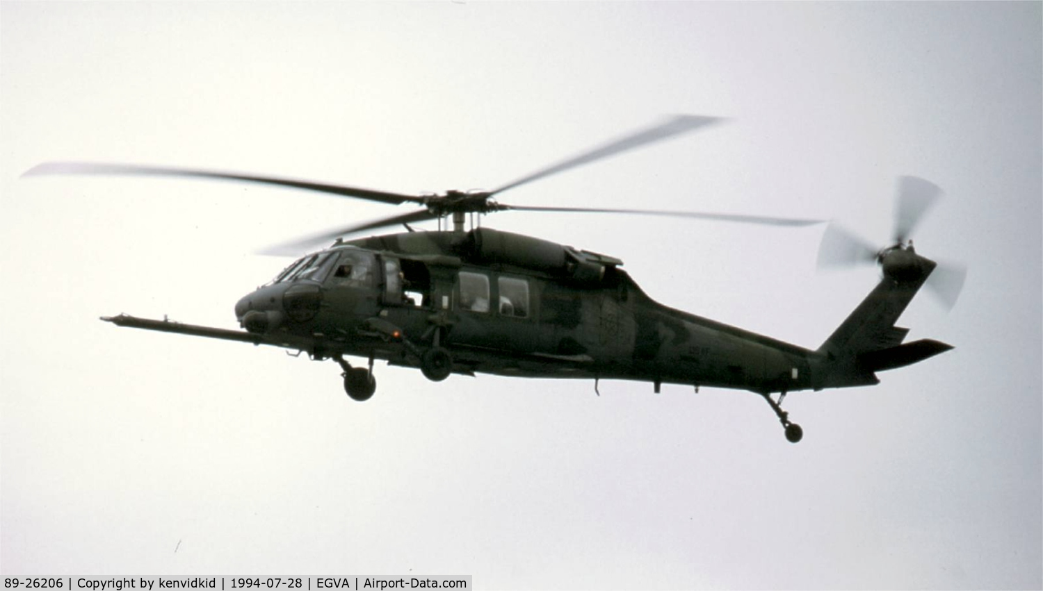 89-26206, 1989 Sikorsky HH-60G Pave Hawk C/N 70-1435, US Air Force arriving at RIAT.