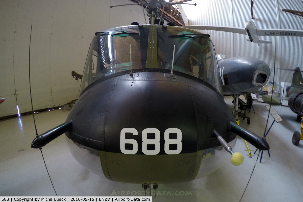 688, Bell UH-1B Iroquois C/N 268, At the Flyhistorisk Museum