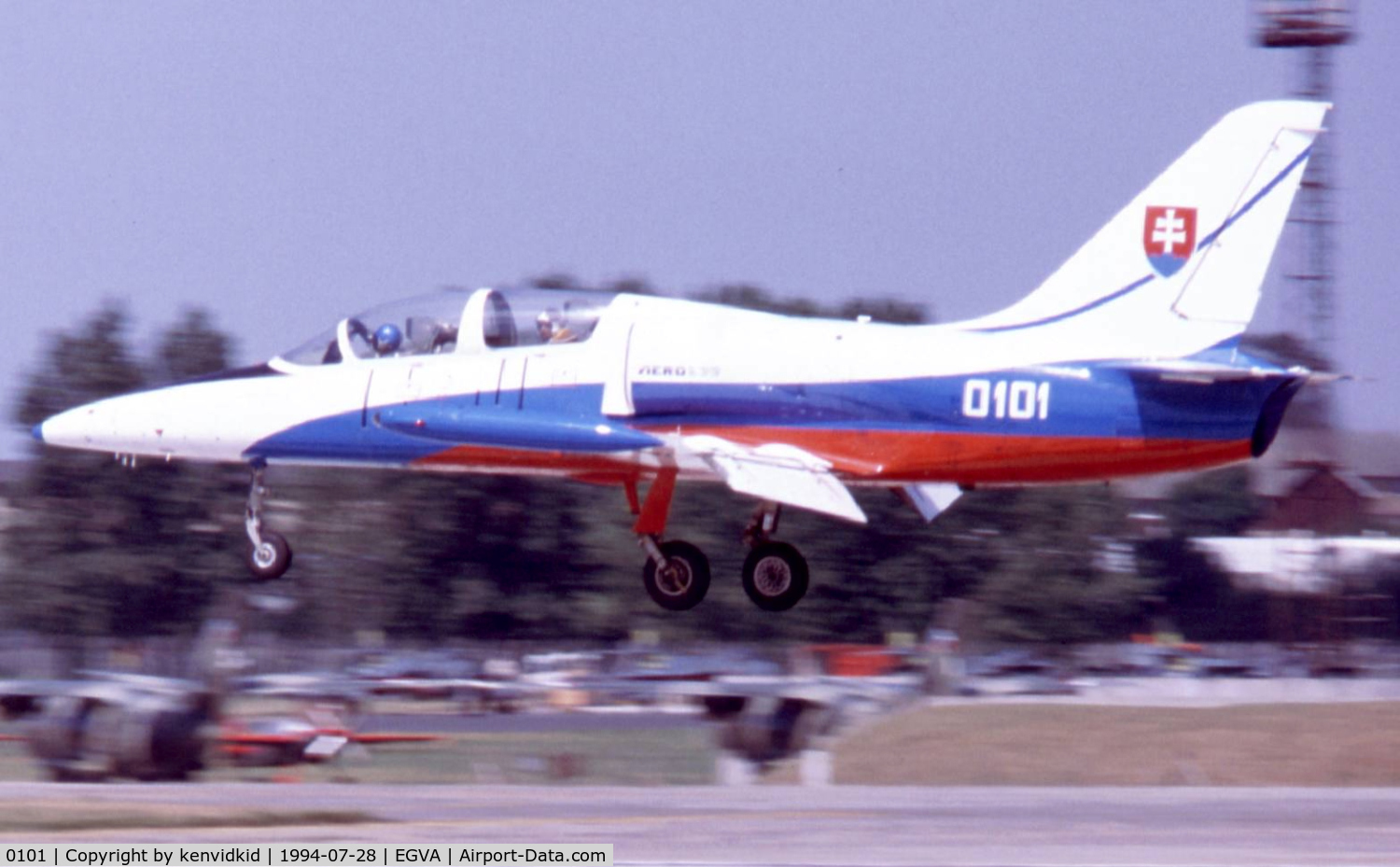 0101, 1958 Shenyang JJ-1 C/N 1, Slovakian Air Force arriving at RIAT.