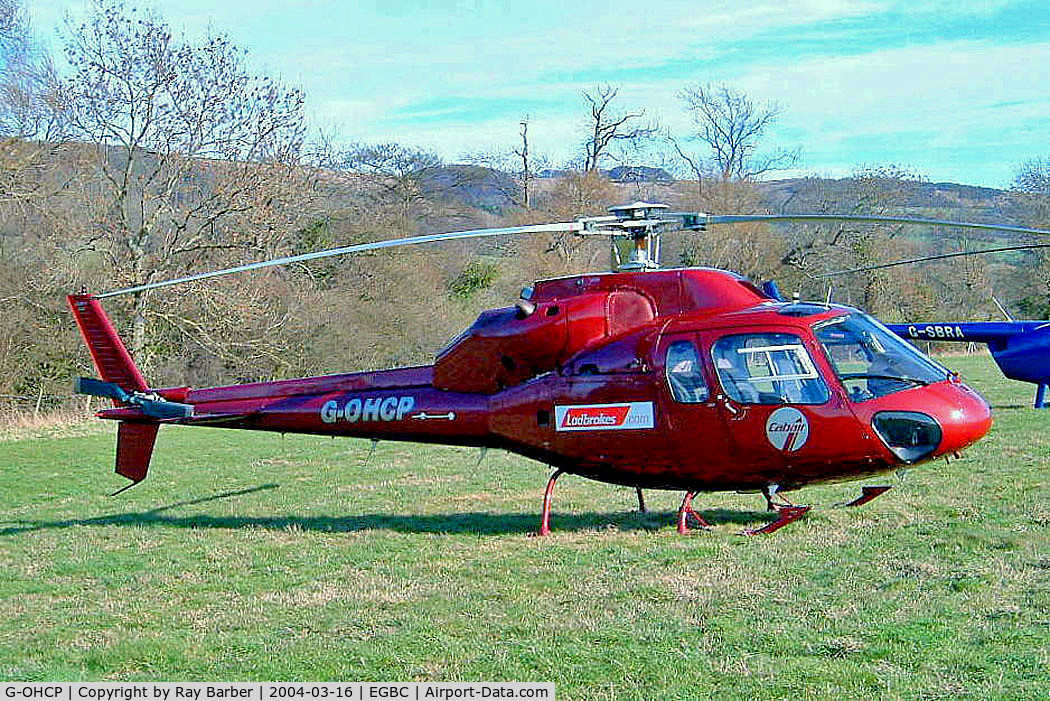 G-OHCP, 1982 Aérospatiale AS-355F-1 Ecureuil 2 C/N 5249, Aerospatiale AS.355F1 Ecureuil II [5249] (Cabair) Cheltenham Racecourse~G 16/03/2004
