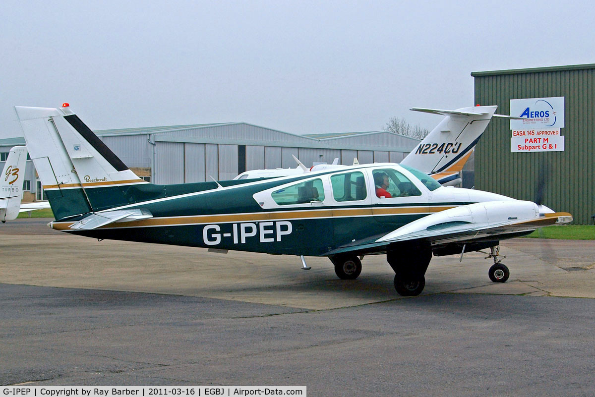 G-IPEP, 1979 Beech 95-B55 Baron Baron C/N TC-2259, Beech 95-B55 Baron [TC-2259[ (PEP Aviation) Staverton~G 16/03/2011