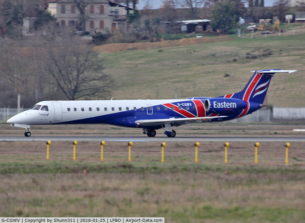 G-CGWV, 2000 Embraer ERJ-145MP (EMB-145MP) C/N 145362, Landing rwy 14R