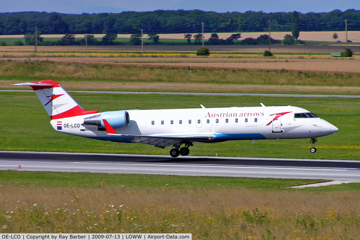 OE-LCO, 2000 Canadair CRJ-200LR (CL-600-2B19) C/N 7371, Canadair CRJ-200LR [7371] (Austrian Arrows) Vienna-Schwechat~OE 13/07/2009