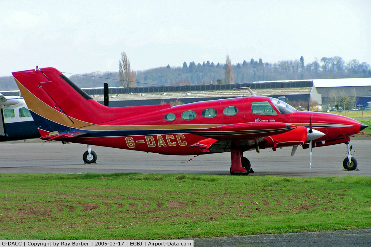 G-DACC, 1971 Cessna 401B C/N 401B-0112, Cessna 401B [401B-0112] (Niglon Ltd) Staverton~G 17/03/2005