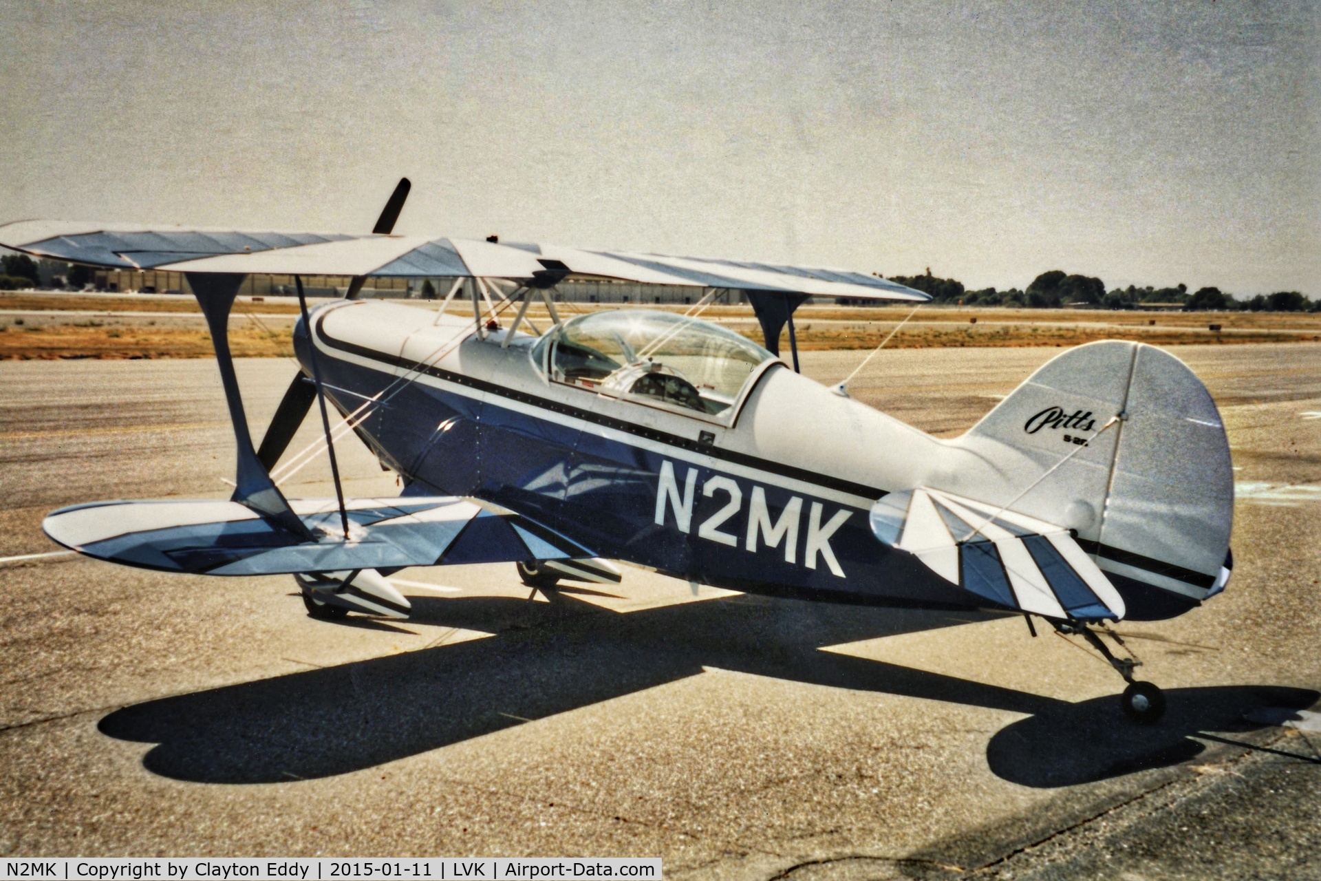 N2MK, 1991 Christen Pitts S-2B Special C/N 5205, N2MK at Livermore Airport in California.