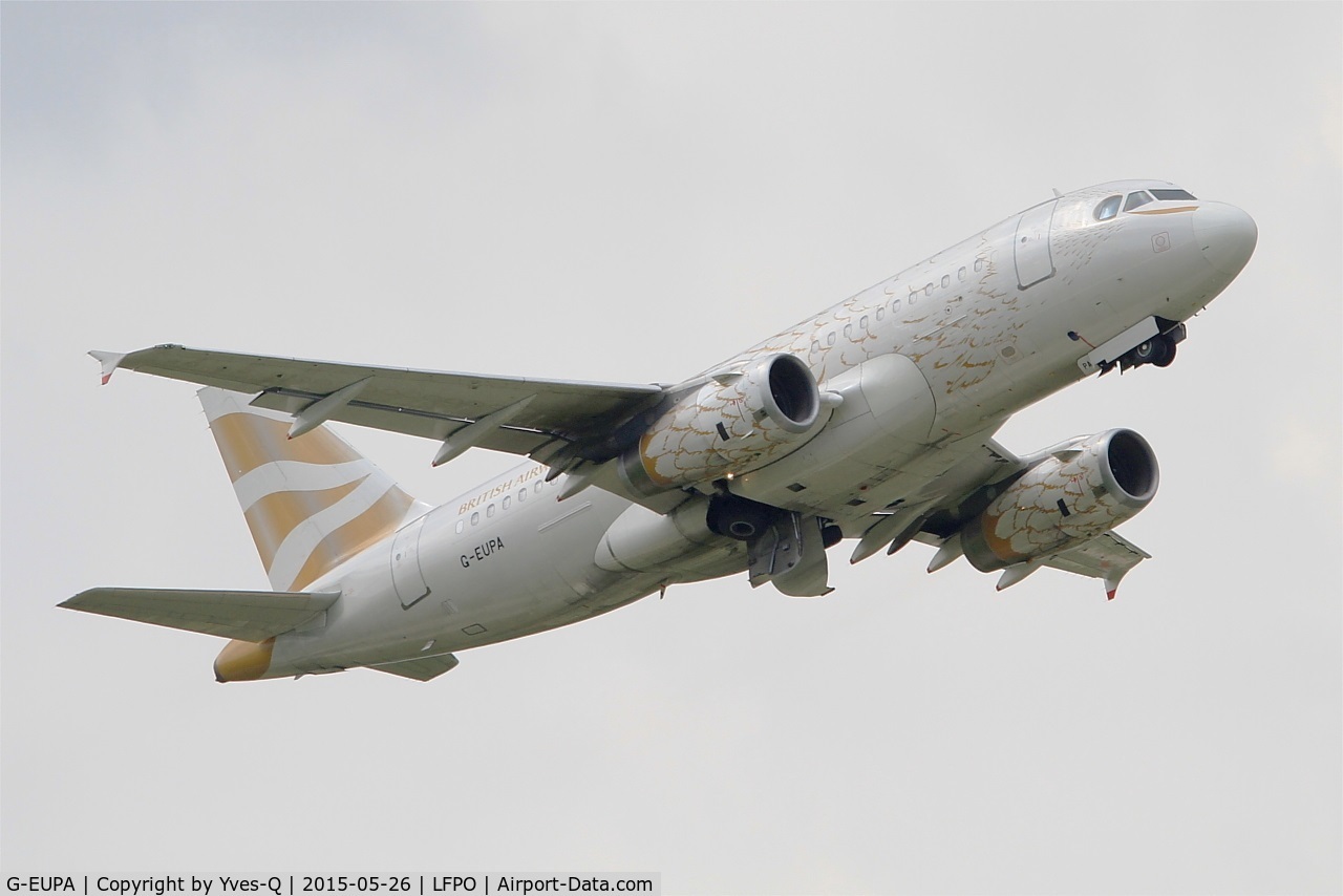 G-EUPA, 1999 Airbus A319-131 C/N 1082, Airbus A319-131, Take off Rwy 08, Paris-Orly Airport (LFPO-ORY)