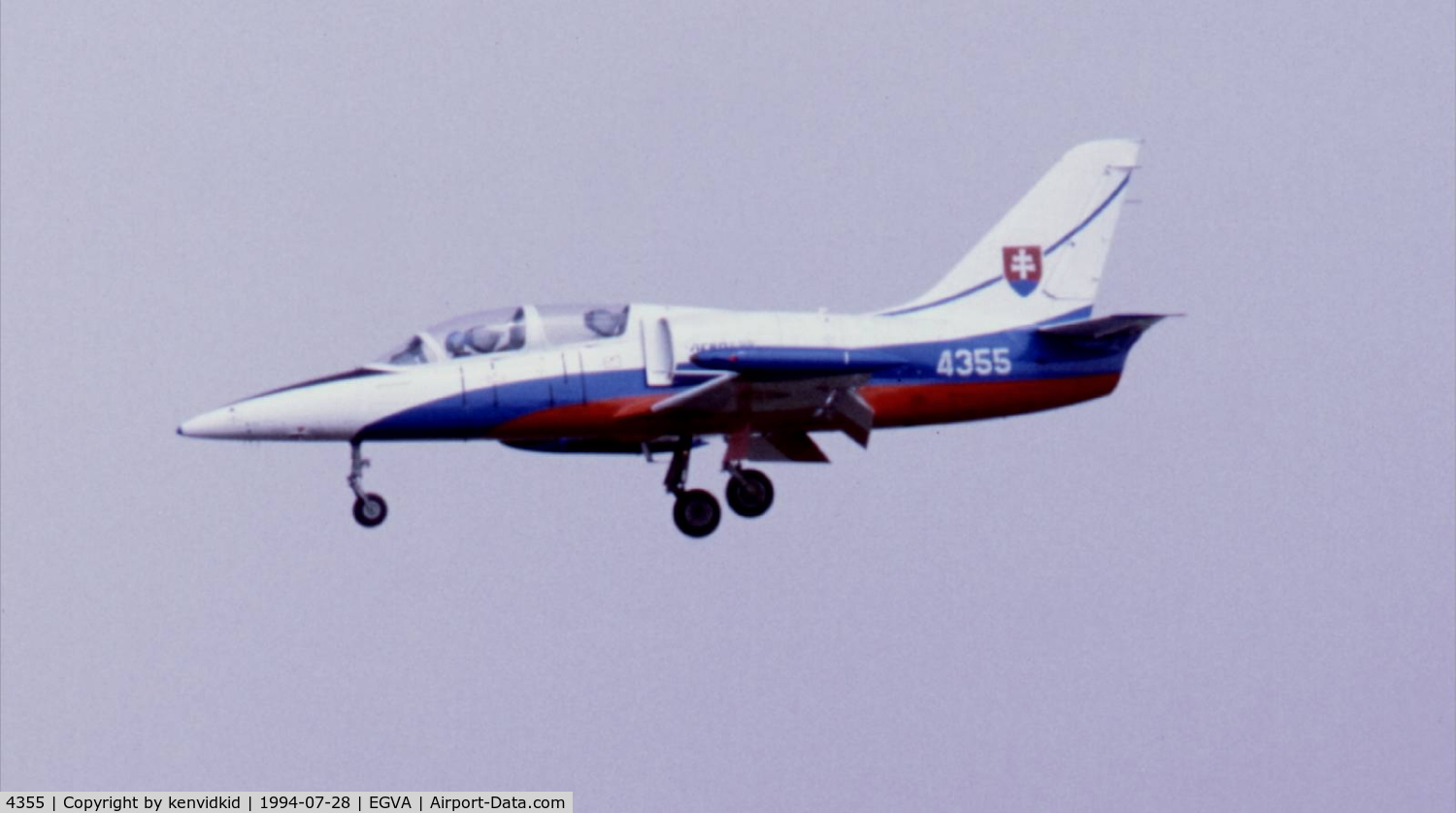 4355, Aero L-39C Albatros C/N 834355, Slovakian Air Force landing after a rehearsal at RIAT.