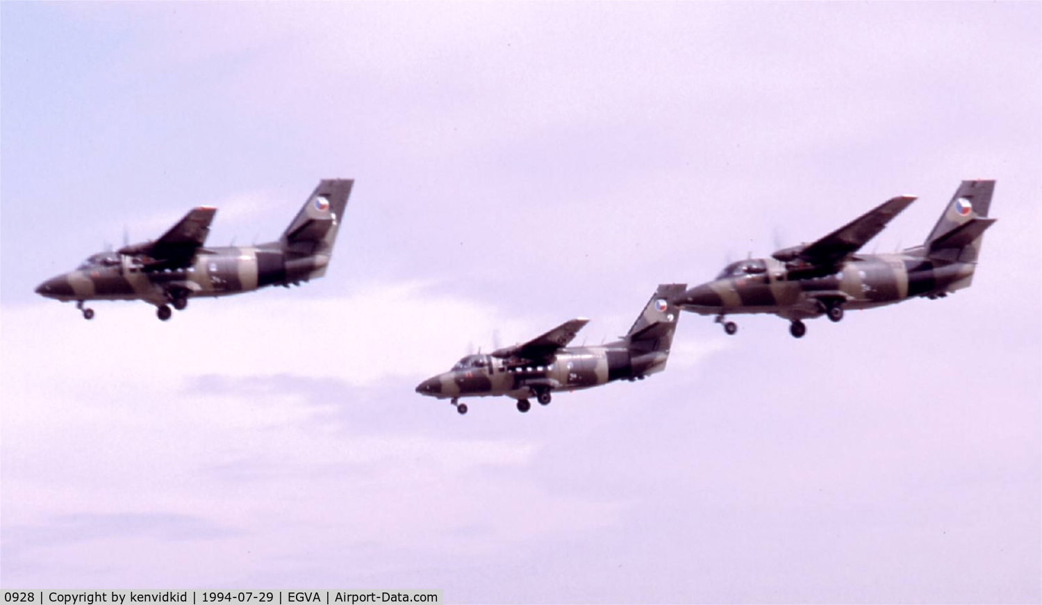 0928, 1982 Let L-410UVP Turbolet C/N 820928, Czech Republic Air Force arriving at RIAT.