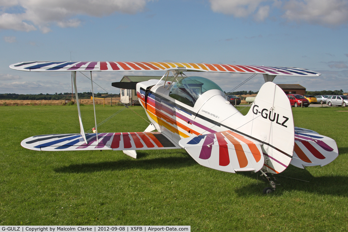 G-GULZ, 1989 Christen Eagle II C/N SEGLER 0001, Christen Eagle II, an airfield resident, Fishburn Airfield UK, September 8th 2012.