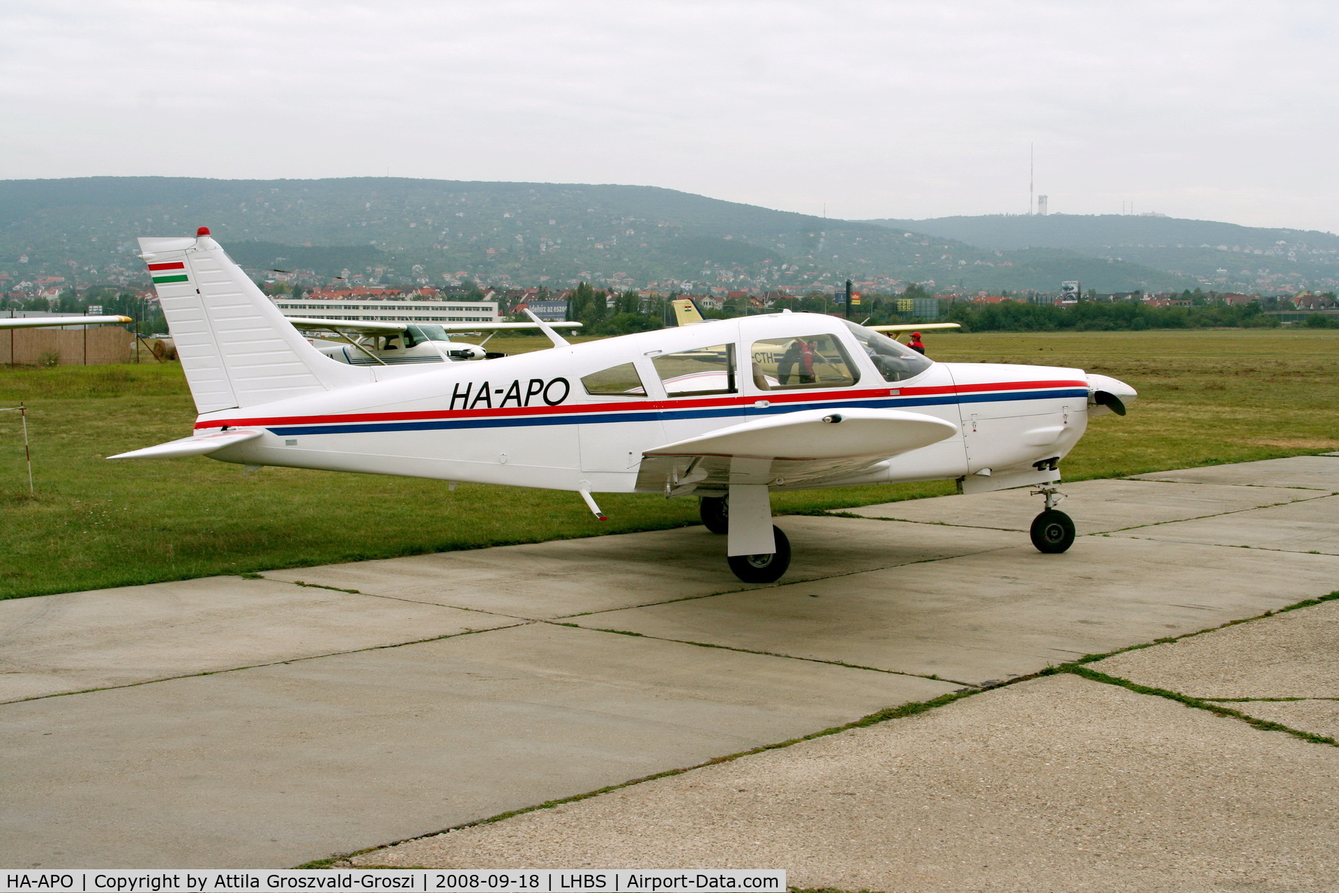 HA-APO, 1973 Piper PA-28R-200 Cherokee Arrow II C/N 28R-7335188, Budaörs Airport, Hungary