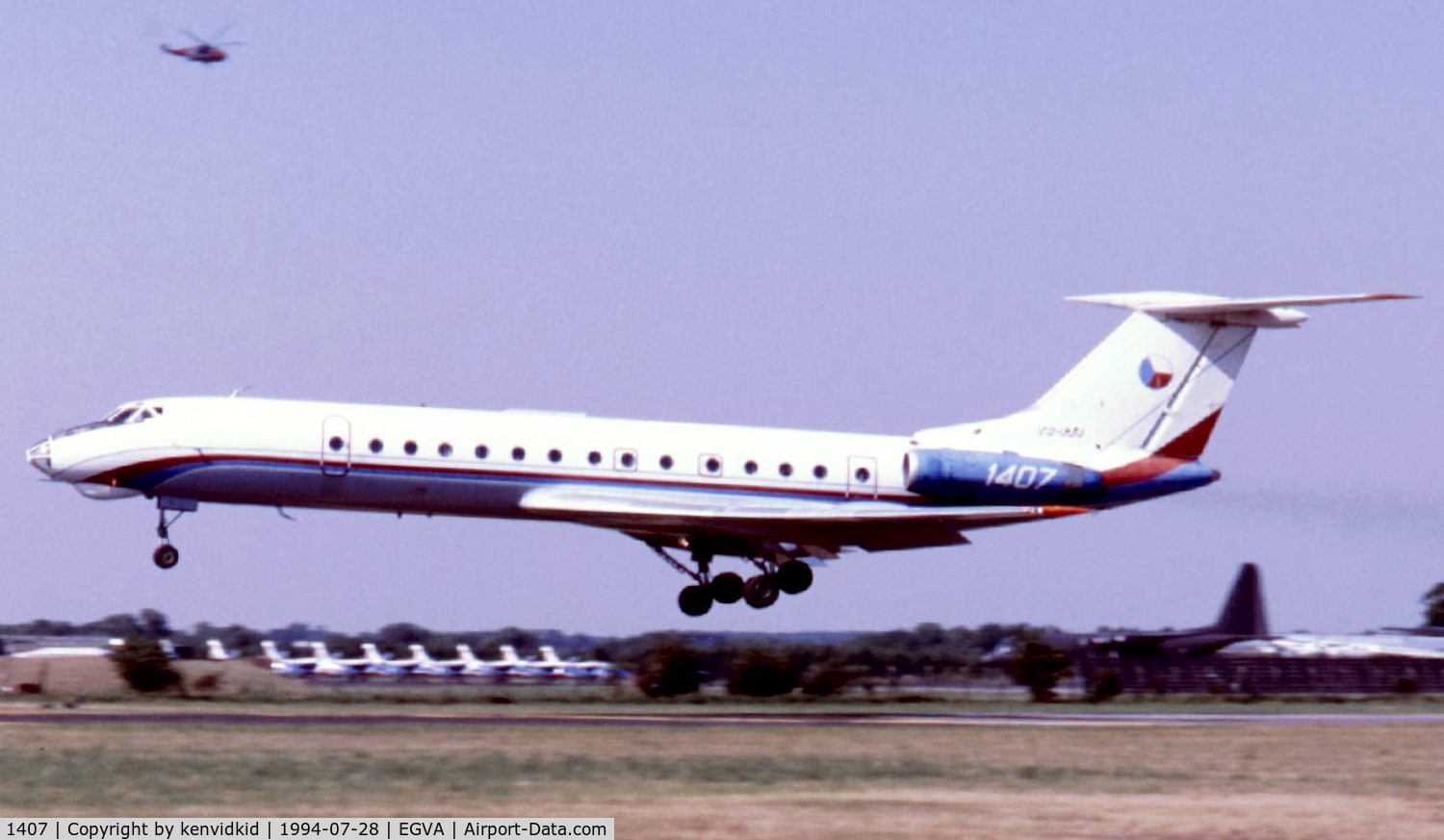 1407, 1971 Tupolev Tu-134 C/N 1351407, Czech Republic Air Force arriving at RIAT.