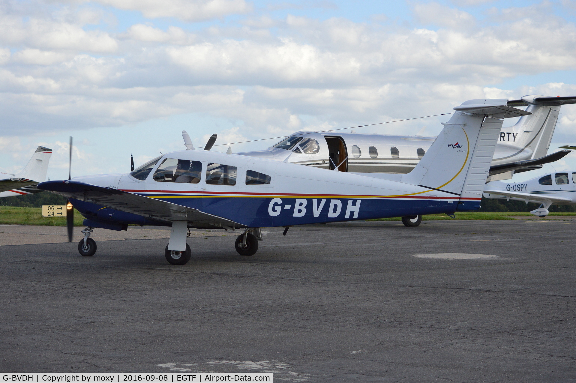 G-BVDH, 1979 Piper PA-28RT-201 Arrow IV C/N 28R-7918030, Piper PA-28RT-2-1 Cherokee Arrow IV at Fairoaks. Ex N2176L
