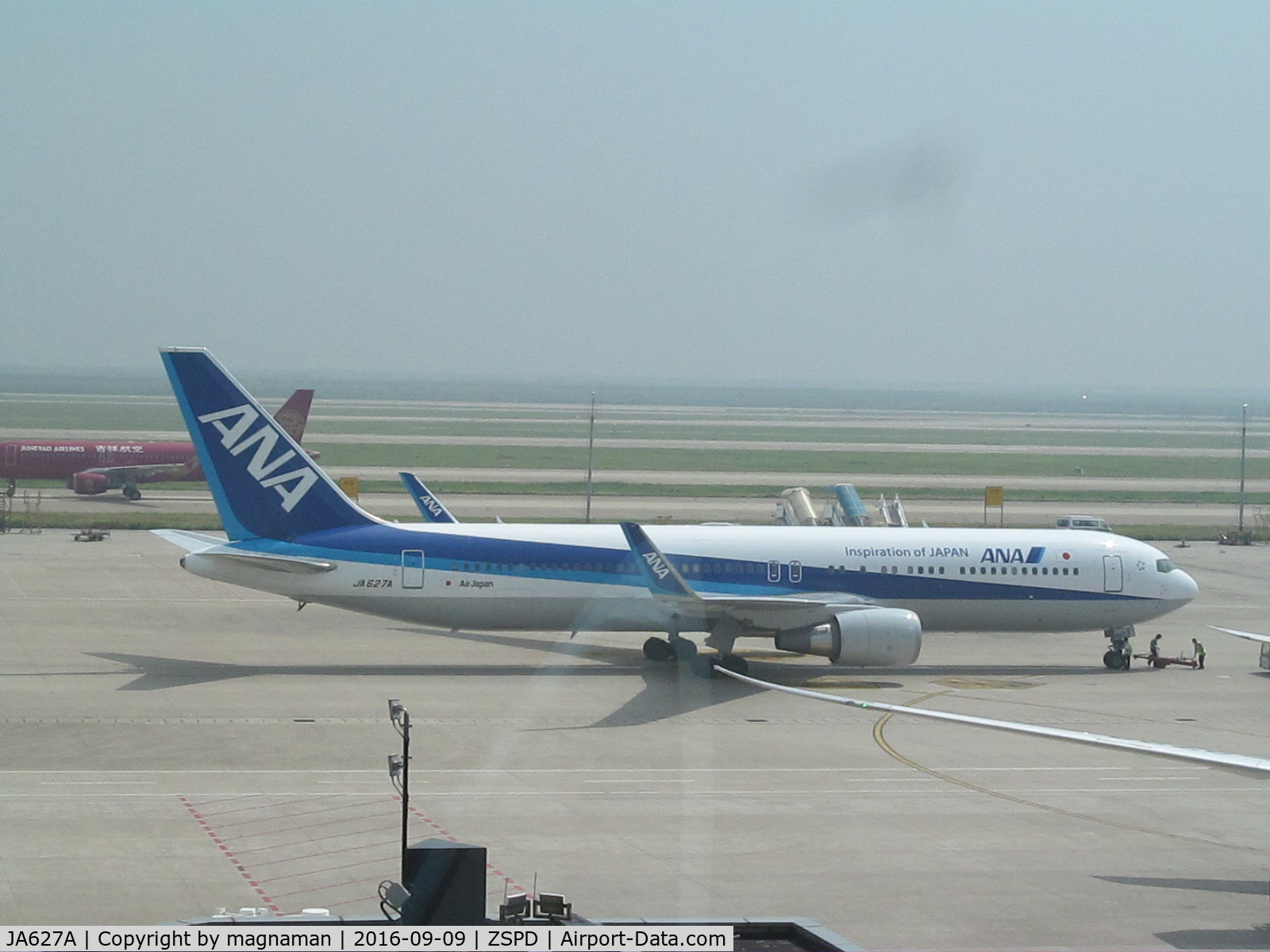 JA627A, 2012 Boeing 767-381/ER C/N 40898, at shanghai