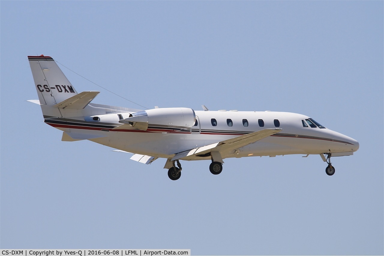 CS-DXM, 2007 Cessna 560 Citation XLS C/N 560-5683, Cessna 560 Citation XLS, On final rwy 31R, Marseille-Provence Airport (LFML-MRS)