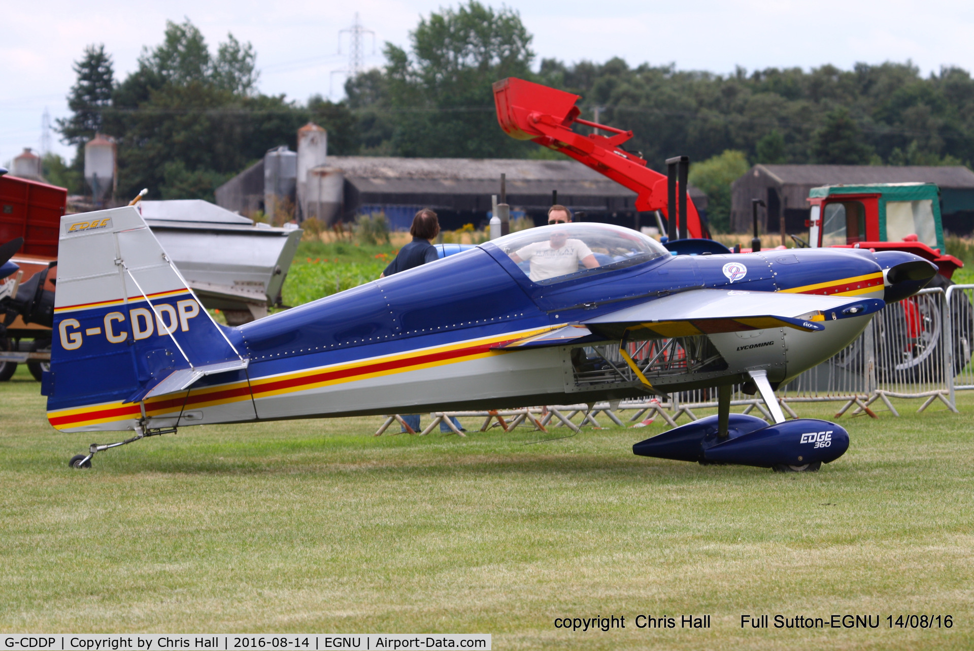G-CDDP, 1993 Stephens Akro Laser Z230 C/N 001, at the LAA Vale of York Strut fly-in, Full Sutton