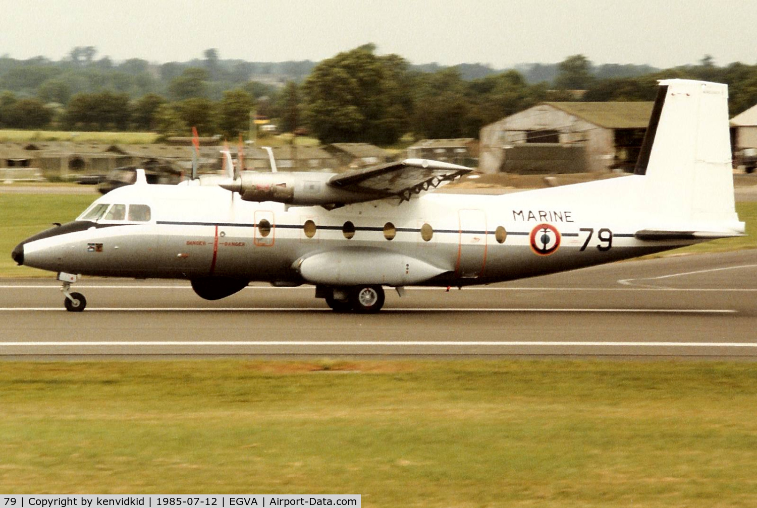 79, 1971 Nord N-262A-29 C/N 79, French Navy arriving at IAT.