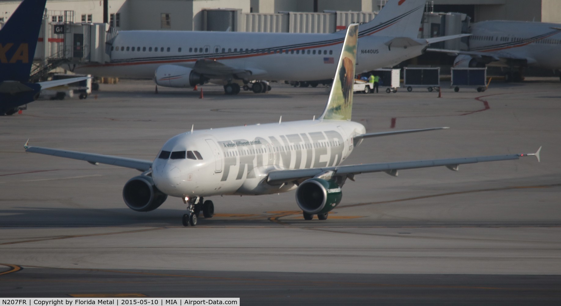 N207FR, 2010 Airbus A320-214 C/N 4307, Thunder the Bison