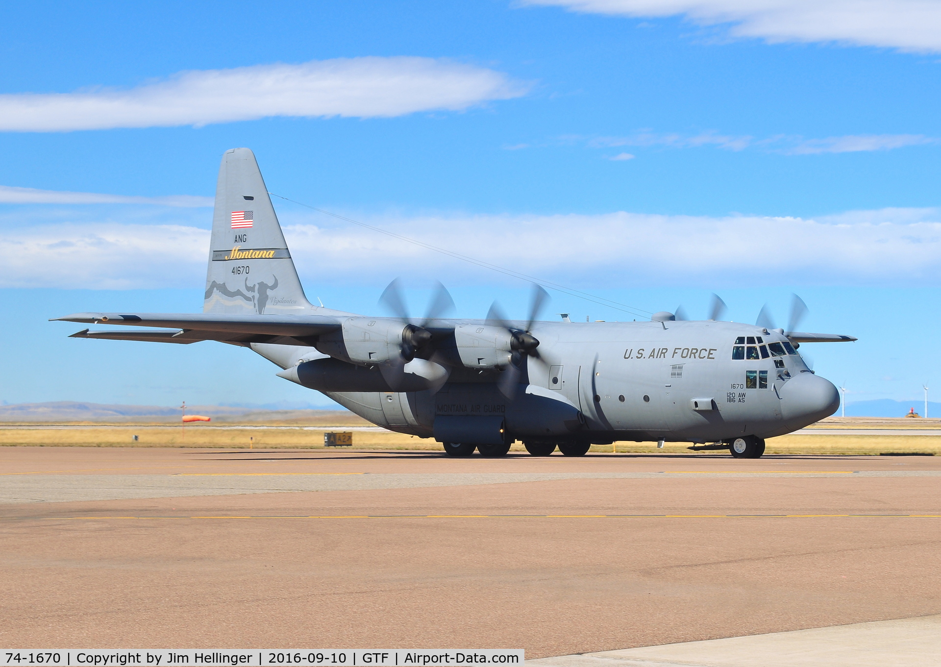 74-1670, 1975 Lockheed C-130H Hercules C/N 382-4620, 186th Airlift Squadron / 120th Airlift Wing, Montana ANG.