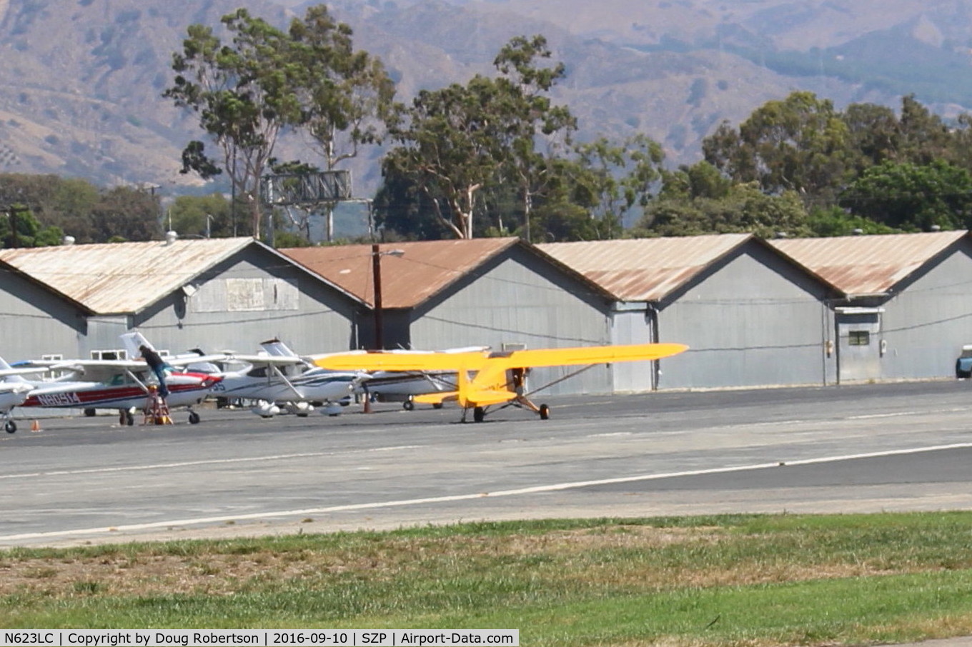 N623LC, 2006 American Legend AL3C-100 C/N AL-1024, 2006 American Legend Aircraft AL3C-100 CUB, S-LSA, Continental O-200 100 Hp, taxi to Rwy 22