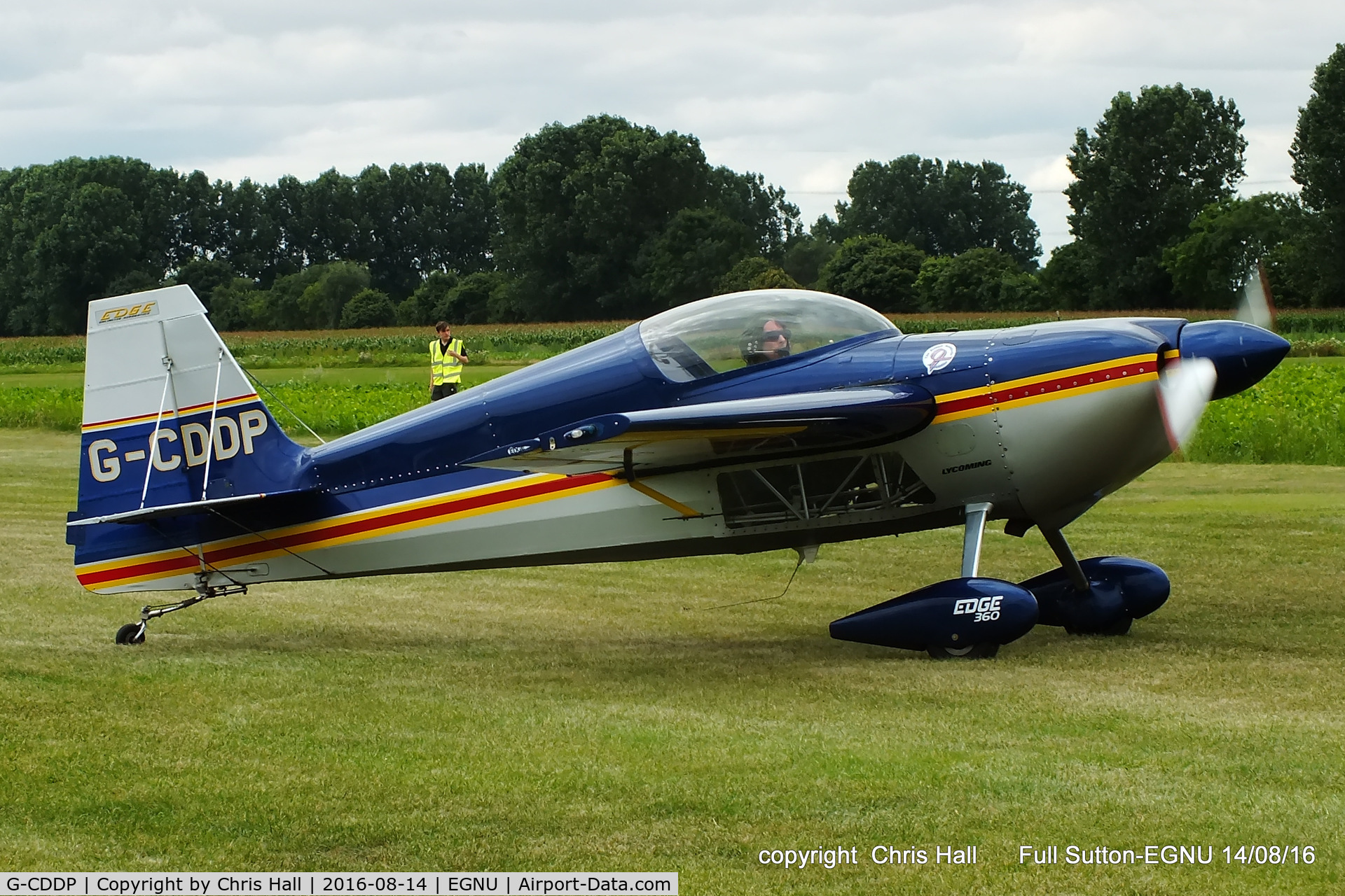 G-CDDP, 1993 Stephens Akro Laser Z230 C/N 001, at the LAA Vale of York Strut fly-in, Full Sutton