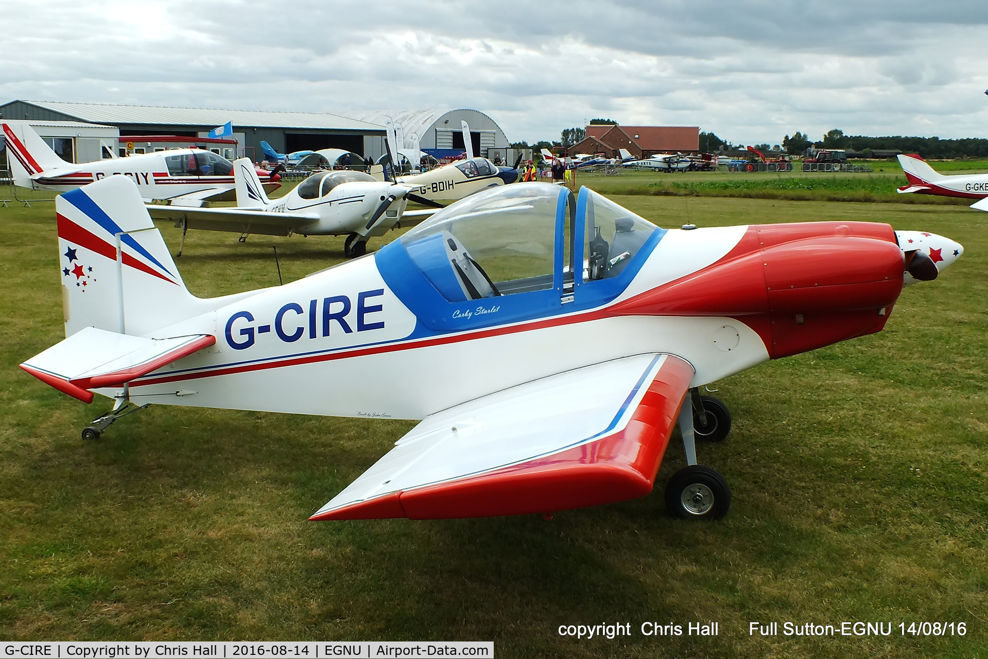 G-CIRE, 2015 Corby CJ-1 Starlet C/N LAA 134-14806, at the LAA Vale of York Strut fly-in, Full Sutton