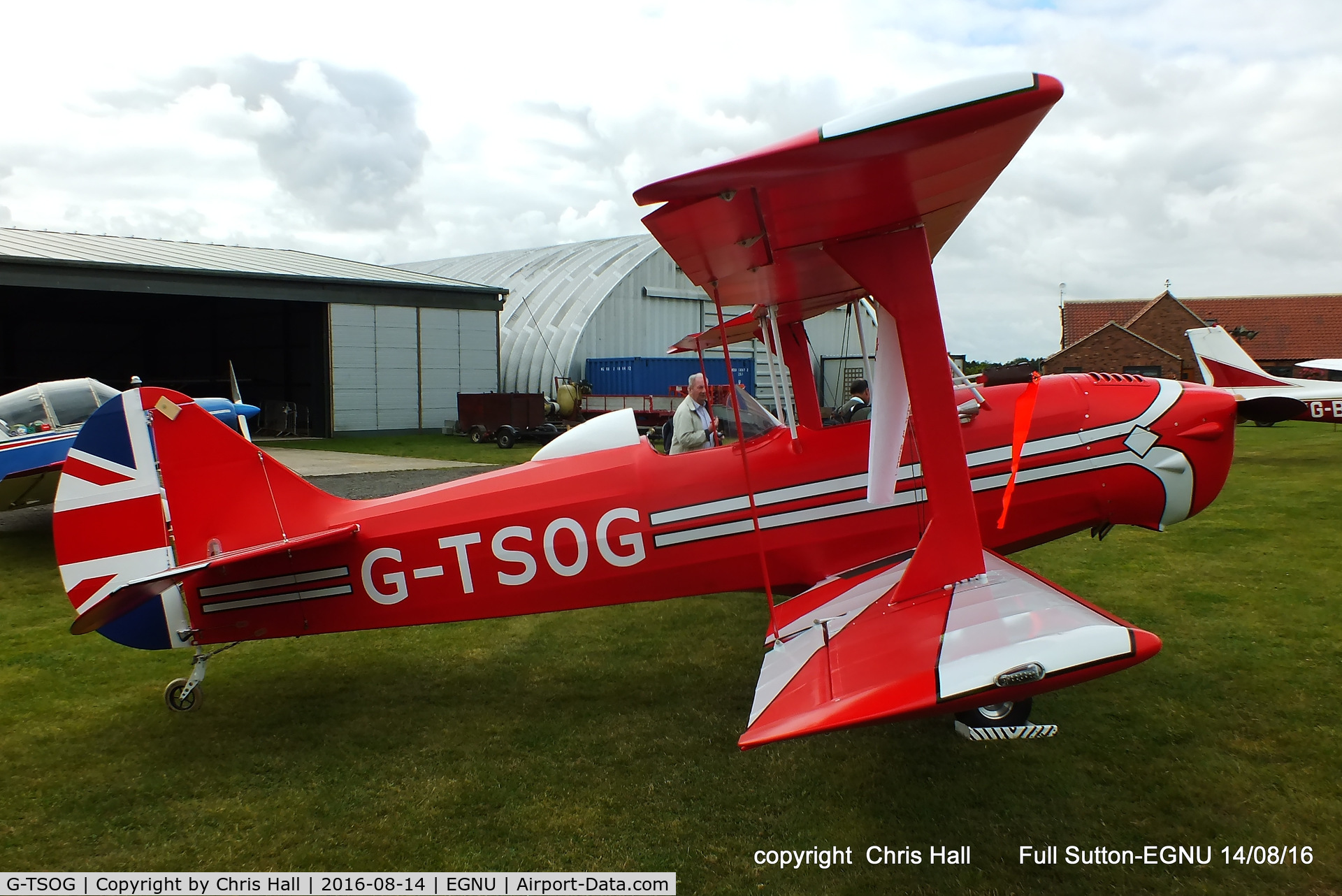 G-TSOG, 2014 TLAC Sherwood Ranger ST C/N LAA 237A-15239, at the LAA Vale of York Strut fly-in, Full Sutton