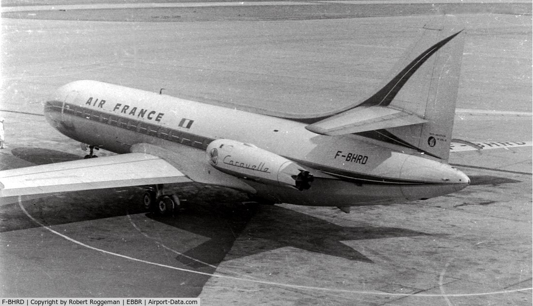 F-BHRD, 1959 Sud Aviation SE-210 Caravelle III C/N 8, AIR FRANCE.1964.
GUYENNE.