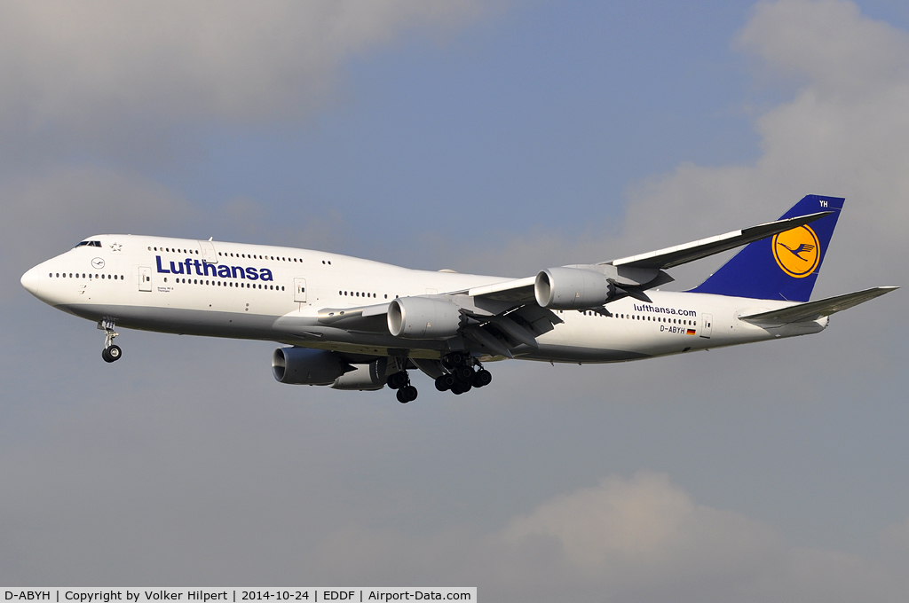 D-ABYH, 2013 Boeing 747-830 C/N 37832, at fra