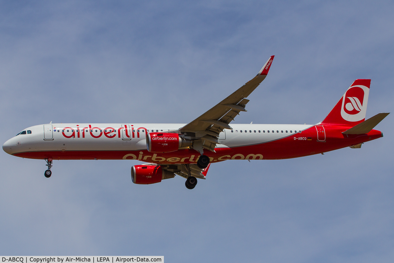 D-ABCQ, 2015 Airbus A321-211 C/N 6639, Air Berlin