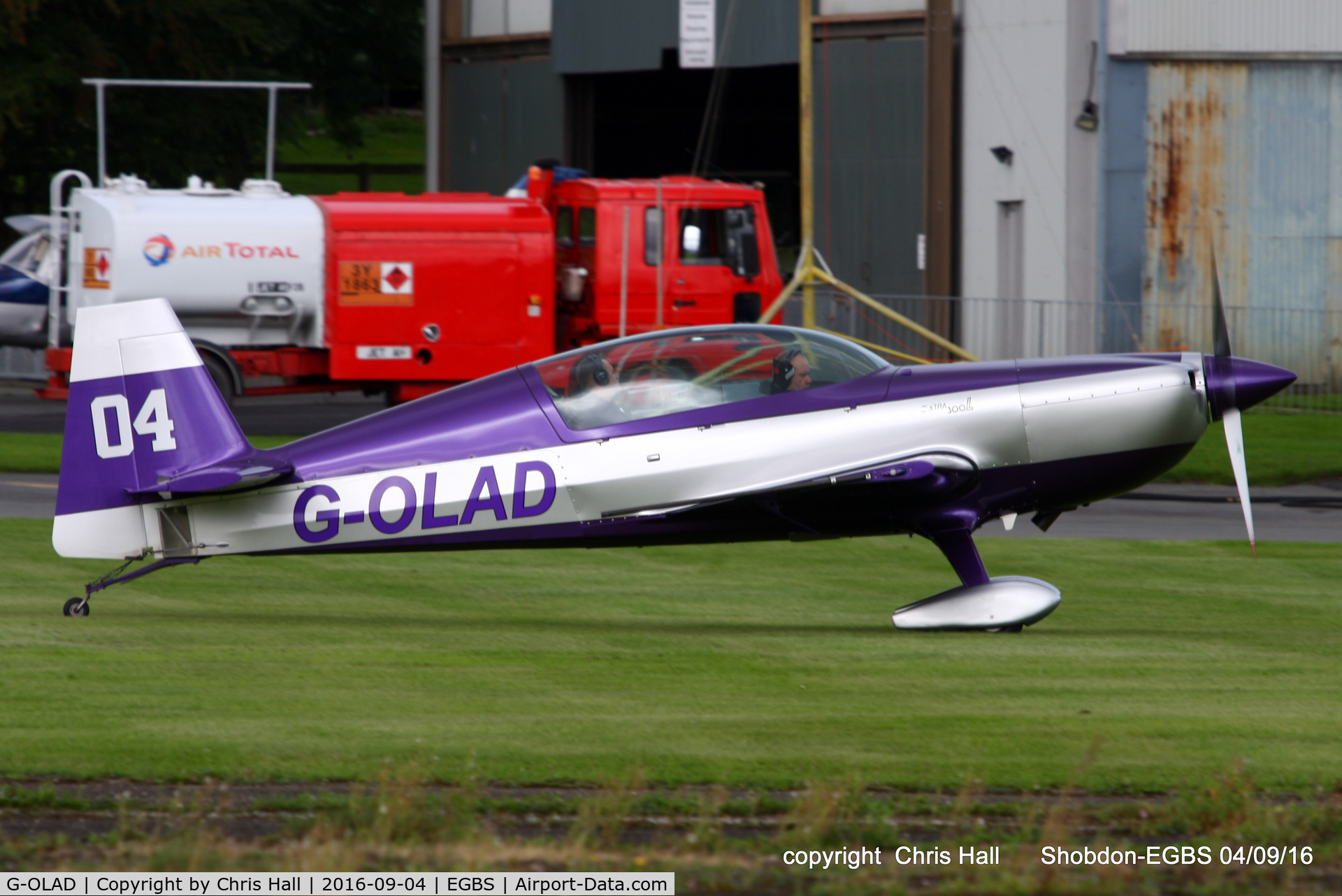 G-OLAD, 2007 Extra EA-300L C/N 1270, Royal Aero Club RRRA air race at Shobdon