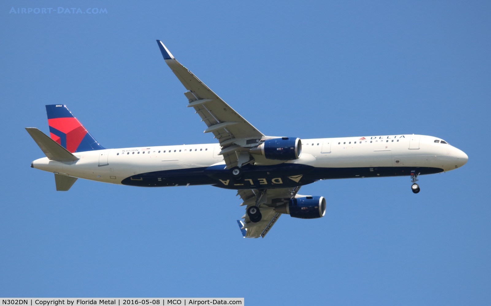 N302DN, 2016 Airbus A321-211 C/N 7031, Delta
