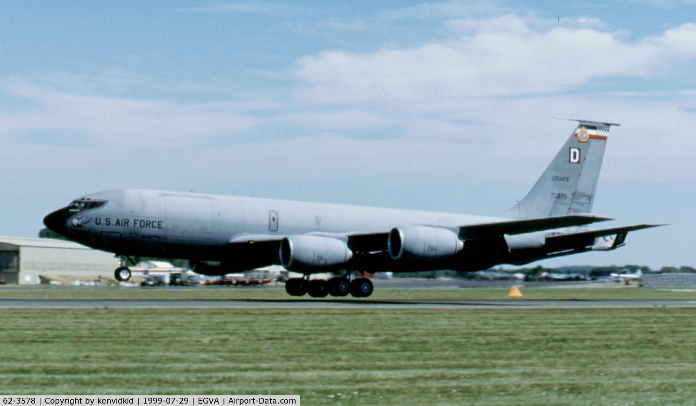 62-3578, 1962 Boeing KC-135R Stratotanker C/N 18561, Arriving at the 1999 RIAT.
