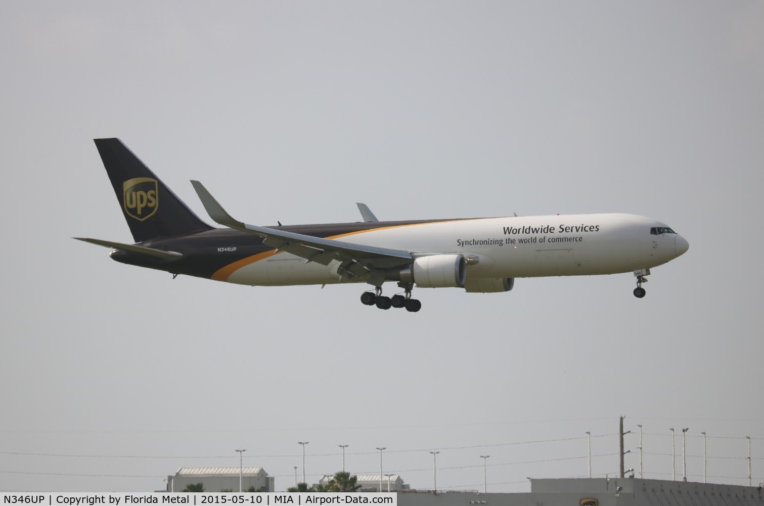 N346UP, 2011 Boeing 767-34AF C/N 37868, UPS 767-300