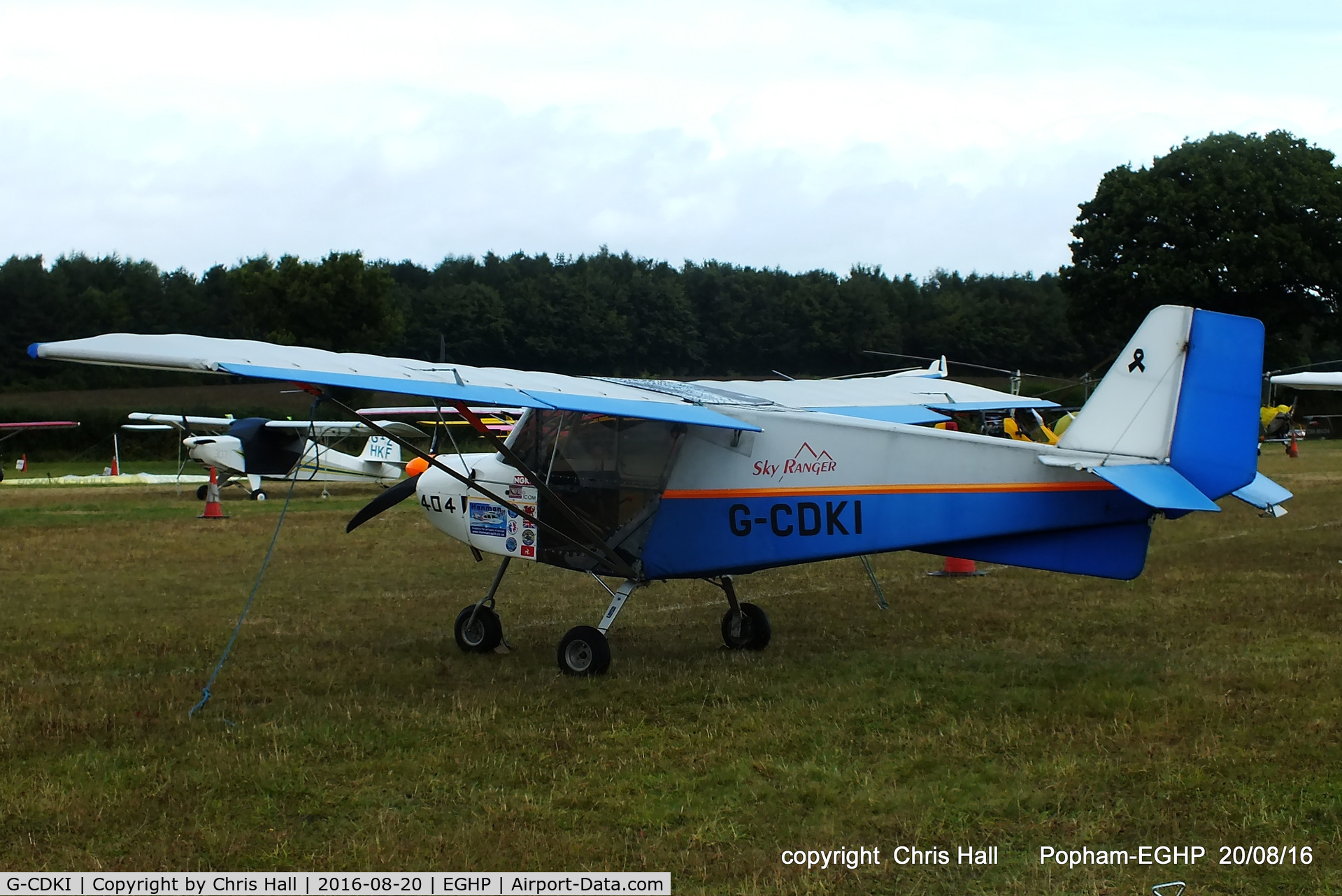 G-CDKI, 2005 Skyranger 912S(1) C/N BMAA/HB/434, at the World Microlight Championships, Popham