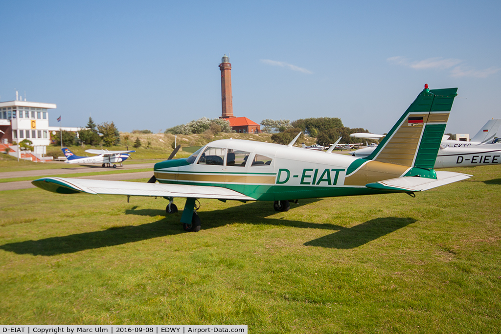 D-EIAT, Piper PA-28R-200 Cherokee Arrow B C/N 28R-7135210, With the lighthouse of Wangerooge.
