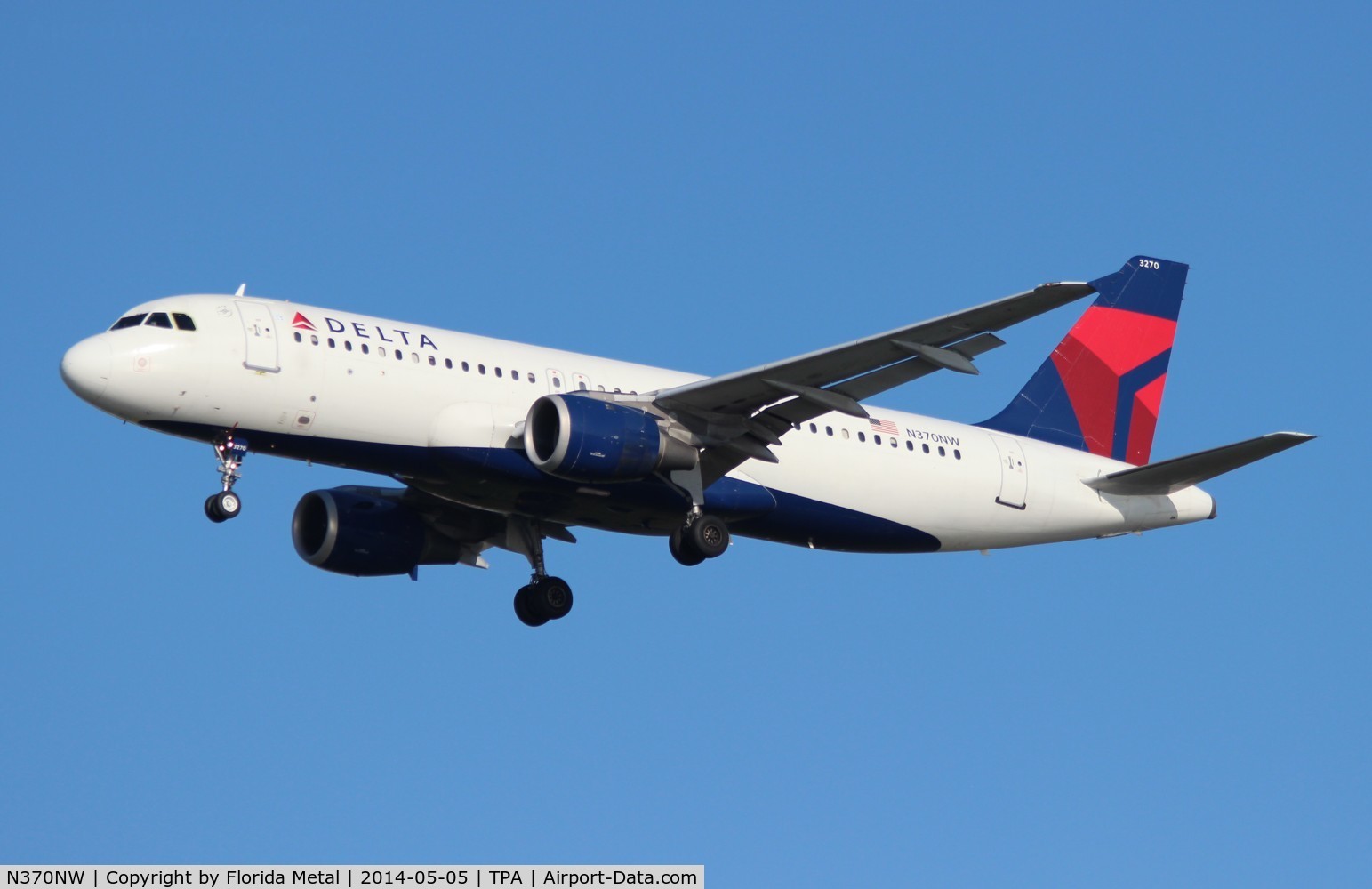 N370NW, 1999 Airbus A320-212 C/N 1037, Delta A320