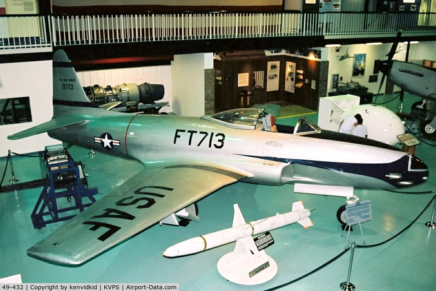 49-432, 1949 Lockheed F-80C-10-LO Shooting Star C/N 080-2176, At the Eglin Memorial Air Park.