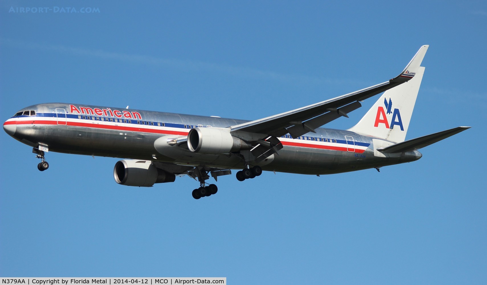 N379AA, 1993 Boeing 767-323/ER C/N 25448, American