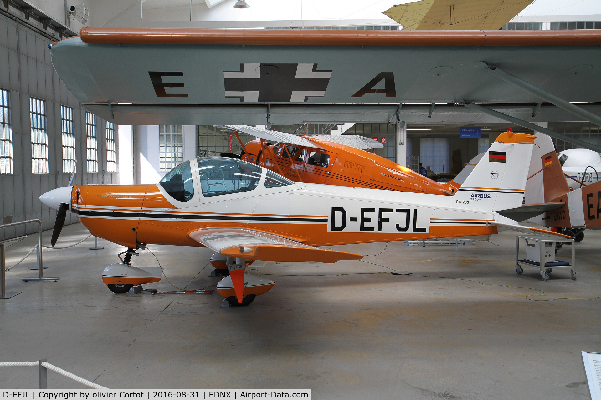 D-EFJL, Bolkow Bo-209 Monsun C/N 134, In Deutsches Museum Flugwerft Schleissheim, near Munich.