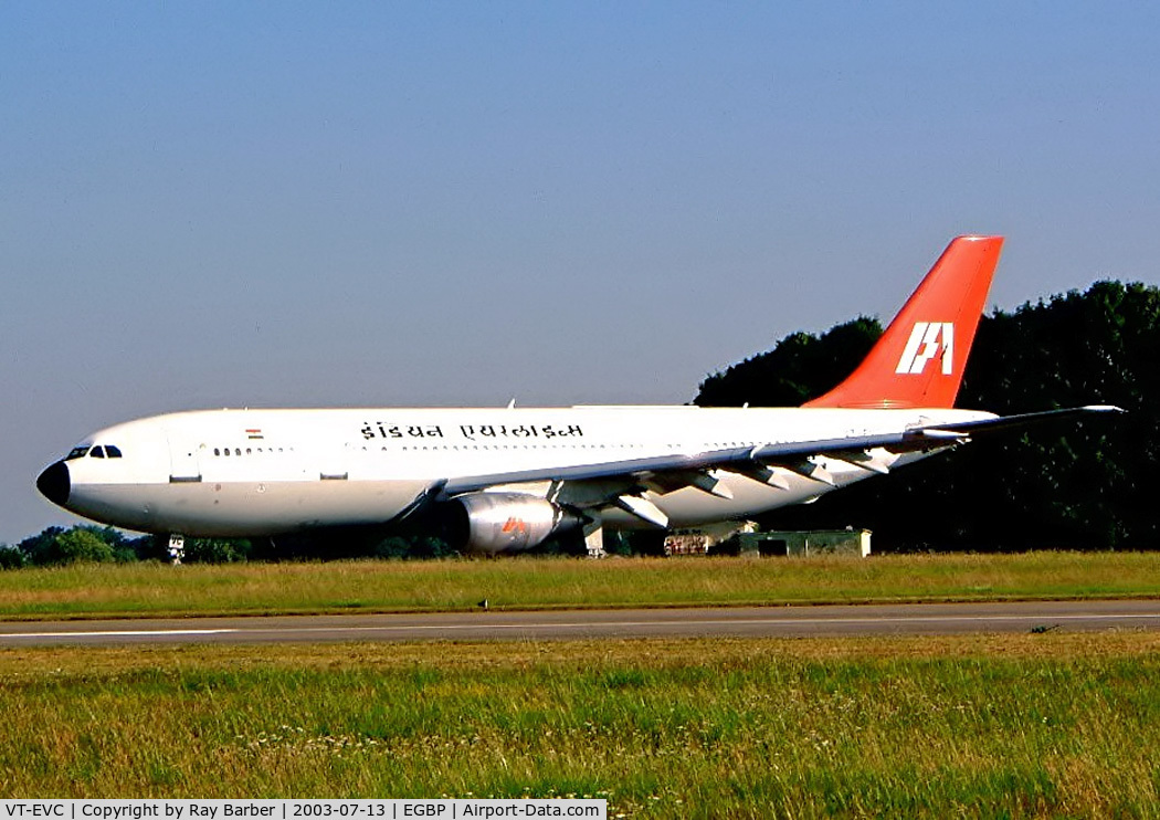 VT-EVC, 1983 Airbus A300B4-203 C/N 262, Airbus A300B4-203 [262] (Indian Airlines) Kemble~G 13/07/2003